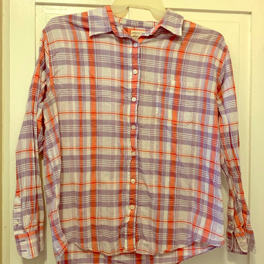 American Eagle Cotton Plaid Shirt